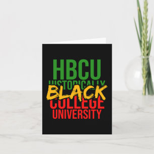 Black History Influenza Hbcu Traum wie Martin I Karte