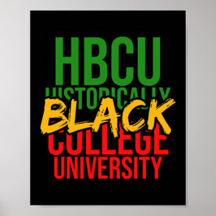 Black History Influenza Hbcu Traum wie Martin I Poster