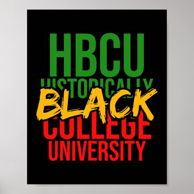 Black History Influenza Hbcu Traum wie Martin I Poster (Vorne)