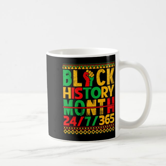 Black History Is American History African Men Wome Kaffeetasse (Rechts)