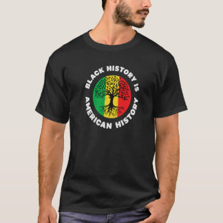 Black History is American History Retro Black Hist T-Shirt