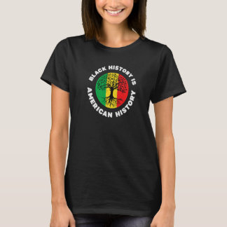Black History is American History Retro Black Hist T-Shirt