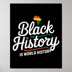 Black History is World History Black History Monta Poster