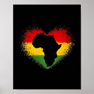 Black History ist mein afrikanischer Valentinstag- Poster