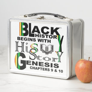 Black History Lunch Metall Brotdose