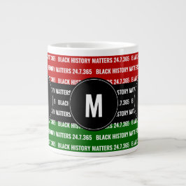 BLACK HISTORY MATTERS Monogramm Tasse