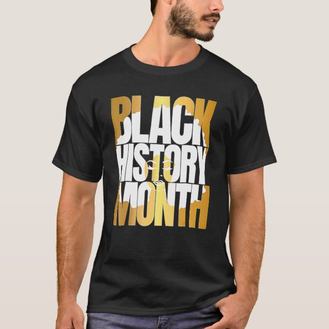 Black History Monat 24 7 BHM Afrikanischer Pride M T-Shirt (Vorderseite)