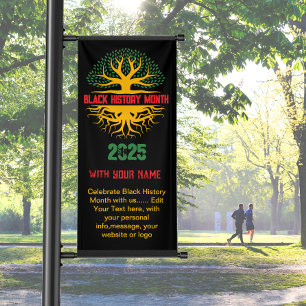 BLACK HISTORY MONAT Begrüßungskonferenz Banner