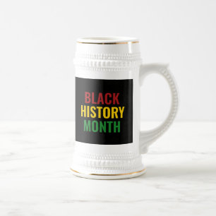 Black History Monat BHM Bierglas