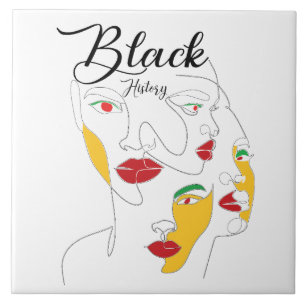 Black History Monat BHM Fliese
