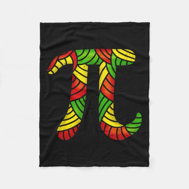 Black History Monat Pi Day Math Lover Teacher Stud Fleecedecke (Vorderseite)