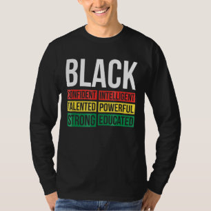 Black History Mont Black Word Art Afrikanischer St T-Shirt