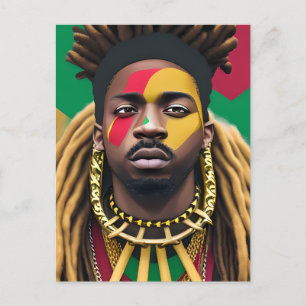 Black History Mont Melanin King Bruh Bro Brother Postkarte