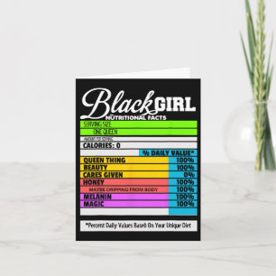 Black History Monte - Black Girl - Black Is Beauti Karte