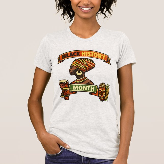 Black History Month 100th Anniversary T-Shirt (Vorderseite)
