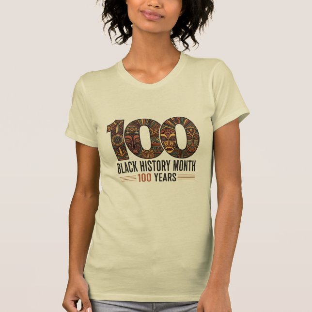 Black History Month 100th AnniversaryT-Shirt T-Shirt (Vorderseite)