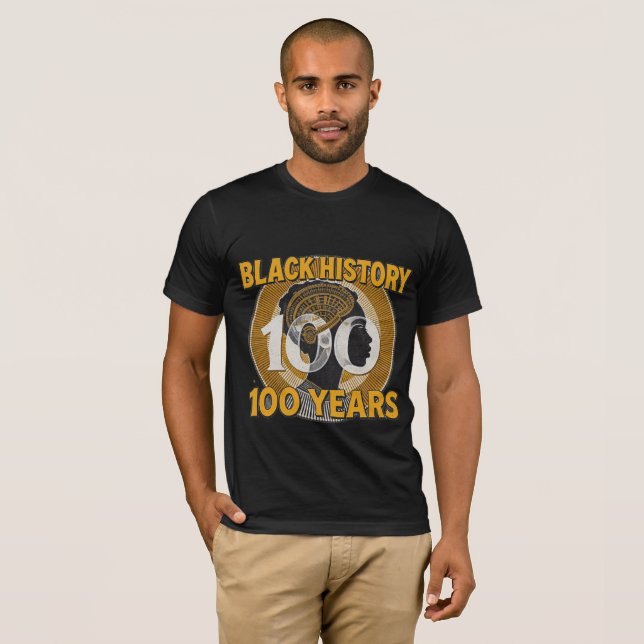Black History Month 100th AnniversaryT-Shirt T-Shirt (Vorne ganz)