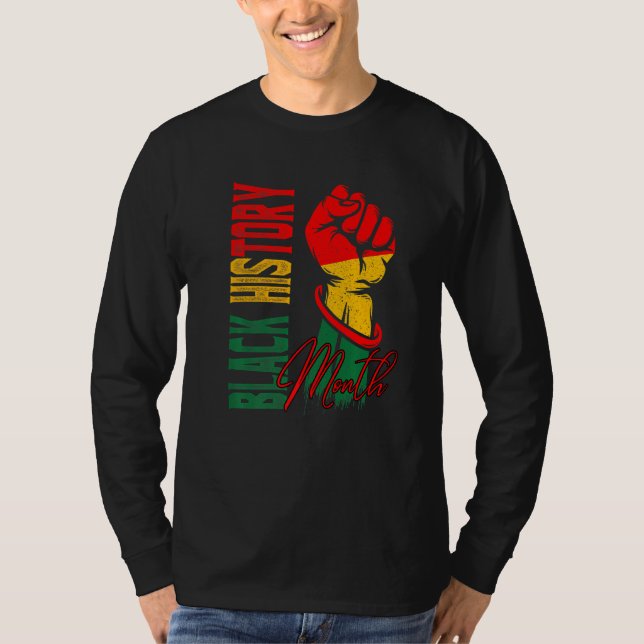 Black History Month 2022 Bhm Melanin African Ameri T-Shirt (Vorderseite)