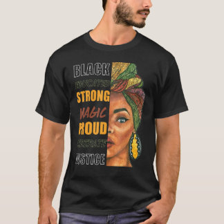 Black History Month 2022 Strong Black Women Melani T-Shirt