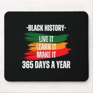 Black History Month 2023 Erlebe Es Lerne Es Mache Mousepad