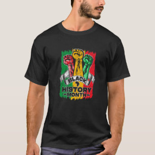 Black History Month 2023 Hand stark Afrikanischer T-Shirt