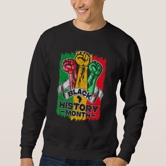 Black History Month 2023 Hand Strong African Ameri Sweatshirt (Vorderseite)