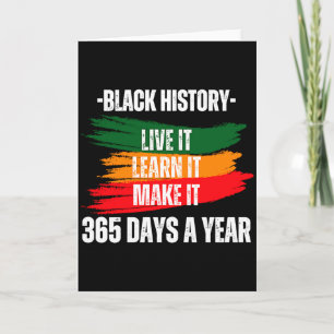 Black History Month 2023 Lebe Es Lerne Es Mache Es Karte