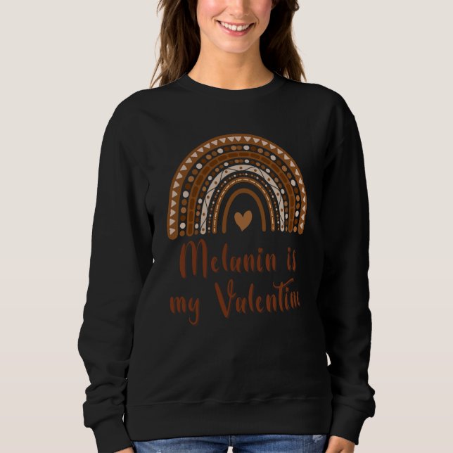 Black History Month 2023 Melanin Poppin Happy Vale Sweatshirt (Vorderseite)
