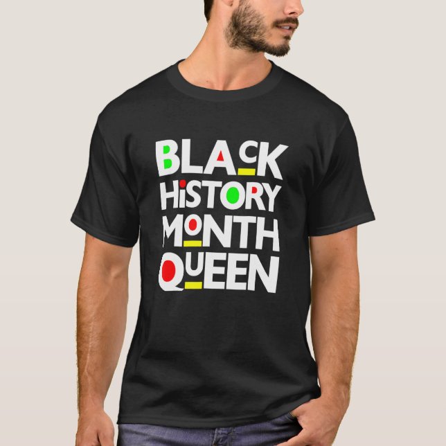 Black History Month 2023 Queen Melanin African Ame T-Shirt (Vorderseite)