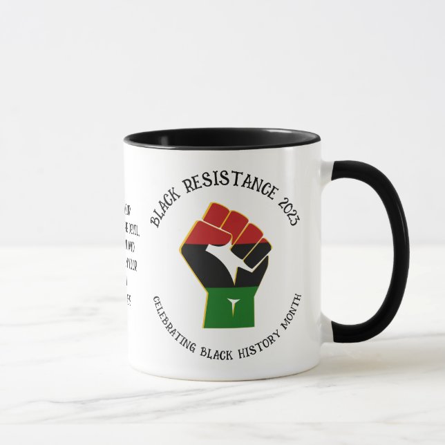 BLACK HISTORY MONTH 2023 Resistenz Tasse (Rechts)