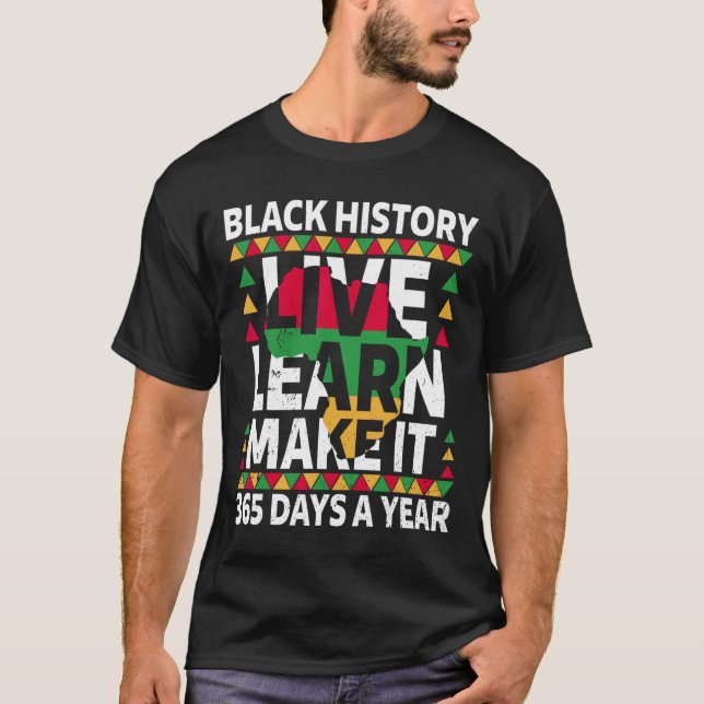 Black History Month 2025 Apparel T-Shirt (Vorderseite)