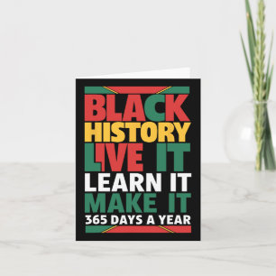 Black History Month 2025 Live It Learn it make it Karte