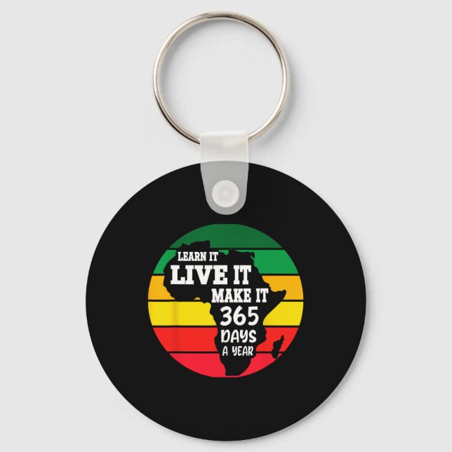 Black History Month 2025 Live It Learn it make it Schlüsselanhänger (Vorderseite)