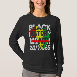 Black History Month 247365 2023 Proud African Mela T-Shirt