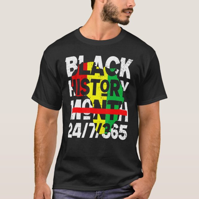 Black History Month 247365 2023 Proud African Mela T-Shirt (Vorderseite)