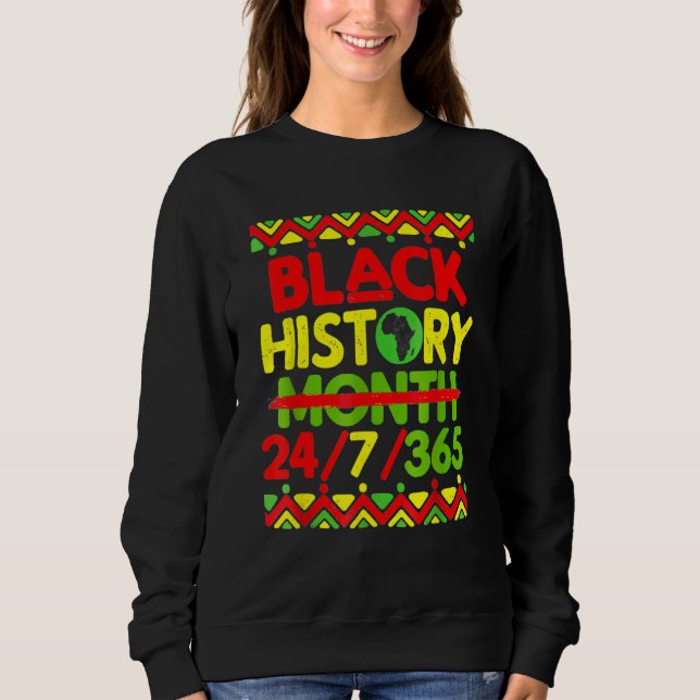 Black History Month 247365 African American Melani Sweatshirt (Vorderseite)