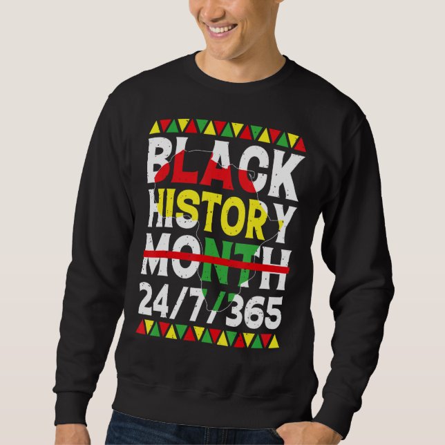 Black History Month 247365 African American Melani Sweatshirt (Vorderseite)