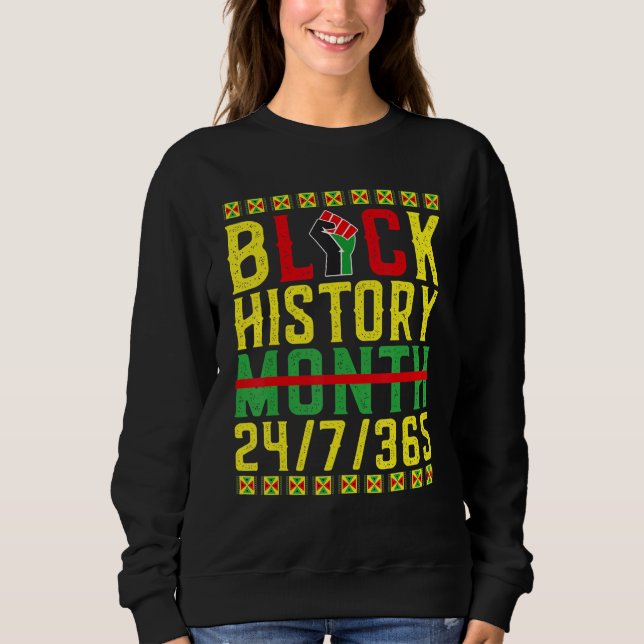 Black History Month 247365 African American Melani Sweatshirt (Vorderseite)