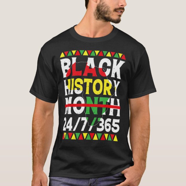 Black History Month 247365 African American Melani T-Shirt (Vorderseite)