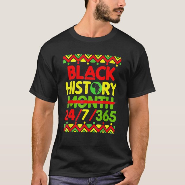Black History Month 247365 African American Melani T-Shirt (Vorderseite)