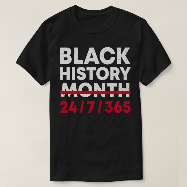 Black History Month 247365 African American Pride  T-Shirt (Design vorne)