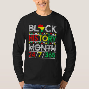 Black History Month 247365 African Melanin Black M T-Shirt