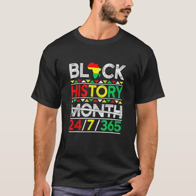Black History Month 247365 African Melanin Black M T-Shirt (Vorderseite)