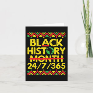 Black History Month 247365 African Melanin Black P Karte