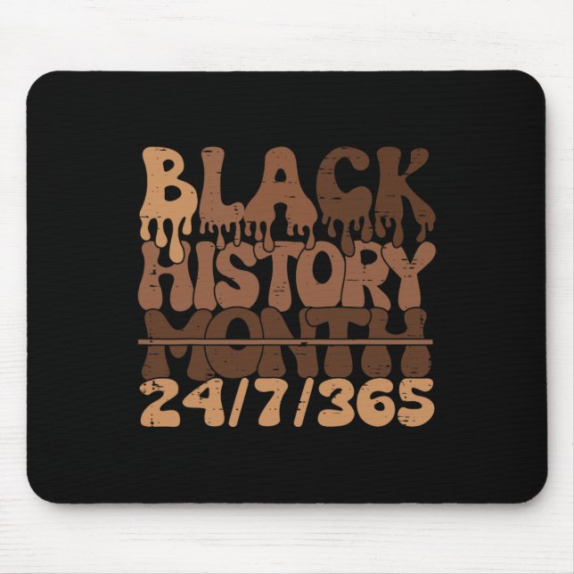 Black History Month 247365 African Melanin Black P Mousepad (Vorne)