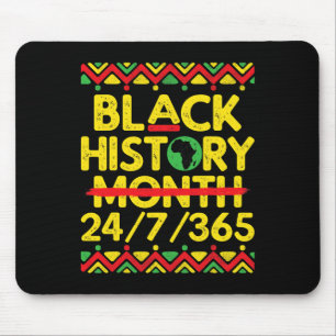 Black History Month 247365 African Melanin Black P Mousepad