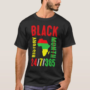 Black History Month 247365 Geschenkpride Afrikanis T-Shirt