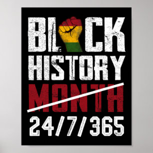 Black History Month 247365 Gifts African American Poster