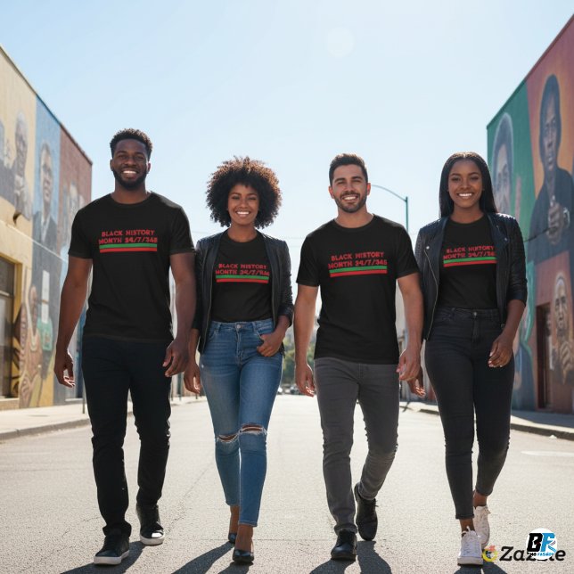 Black History Month 24/7/365 | African American P T-Shirt (Von Creator hochgeladen)