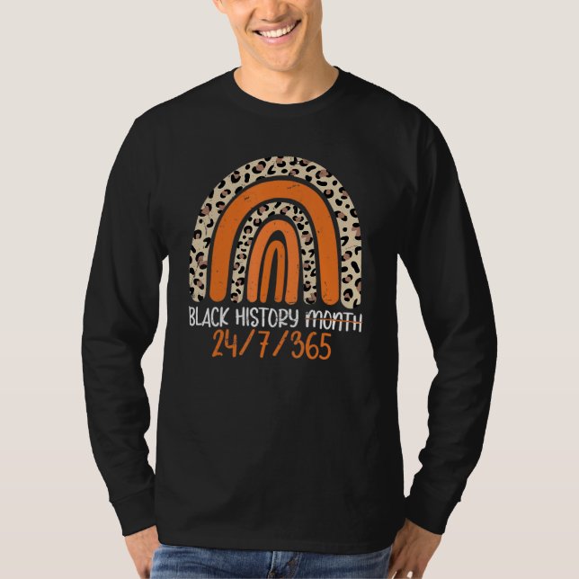Black History Month 24 7 BHM African Pride Men Wom T-Shirt (Vorderseite)